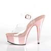 Pleaser - DELIGHT608 Ankle strap sandal - Transparent/Pink Product image